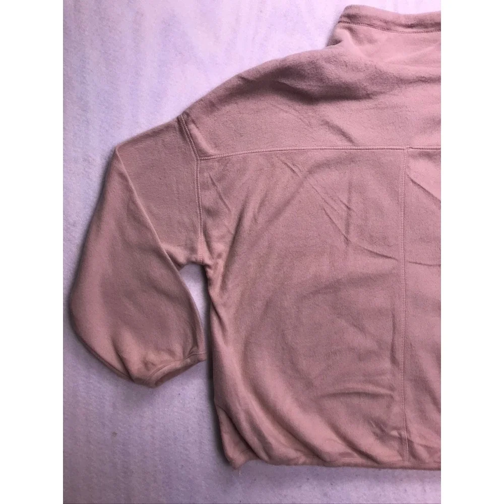 Perch by Blu Pepper Fleece Jacket Womens 2XL Beige Full Zip‎ Mock Neck NWOT